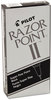 A Picture of product PIL-11009 Pilot® Razor Point II® Super Fine Marker Pen,  Black Ink, .2mm, Dozen