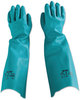A Picture of product ANS-371859 AnsellPro Sol-Vex® Sandpatch-Grip Unlined Unsupported Nitrile Gloves. Size 9. 18 in. Green. 12 pairs.