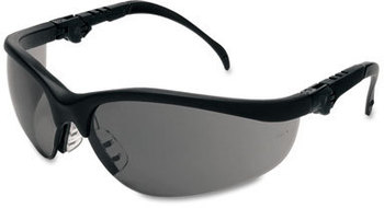 Crews® Klondike® Plus Safety Glasses,  Black Frame, Gray Lens