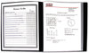 A Picture of product CLI-33120 C-Line® Bound Sheet Protector Presentation Book,  12 Sleeves, 11 x 8-1/2, Black