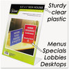 A Picture of product NUD-35485Z NuDell™ Clear Plastic Sign Holders,  Stand-Up, Slanted, 8 1/2 x 11