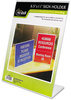 A Picture of product NUD-35485Z NuDell™ Clear Plastic Sign Holders,  Stand-Up, Slanted, 8 1/2 x 11