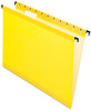 A Picture of product PFX-615215YEL Pendaflex® SureHook® Hanging Folders Letter Size, 1/5-Cut Tabs, Yellow, 20/Box