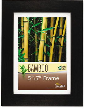 NuDell™ Black Bamboo Frame,  5 x 7, Black