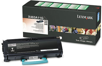Lexmark™ X463X11G, X463X21G, X463H21G, X463H11G, X463A11G Toner,  3500 Page-Yield, Black
