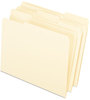 A Picture of product PFX-421013 Pendaflex® Interior File Folders 1/3-Cut Tabs: Assorted, Letter Size, Manila, 100/Box