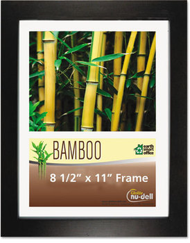 NuDell™ Black Bamboo Frame,  8 1/2 x 11, Black