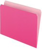 A Picture of product PFX-152PIN Pendaflex® Colored File Folders Straight Tabs, Letter Size, Pink/Light Pink, 100/Box