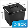 A Picture of product PFX-41742 Pendaflex® Portable File Boxes Letter Files, 13.88" x 14" 11.13", Black