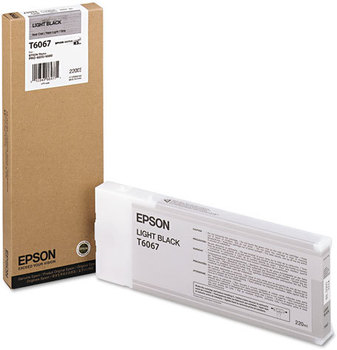 Epson® T606100, T606200, T606300, T606400, T606500, T606600, T606700, T606900 (60) Ink Cart High Cap,  Light Black