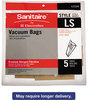 A Picture of product EUR-63256A10 Eureka® Sanitaire Disposable Bags,  Style LS, 5/Pack 10 packs/Case