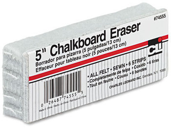 Charles Leonard® 5-Inch Eraser,  Wool Felt, 5w x 2d x 1h