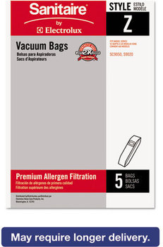 Eureka® Sanitaire Style Z Vacuum Bag,  5/Pack, 10 Packs/Carton