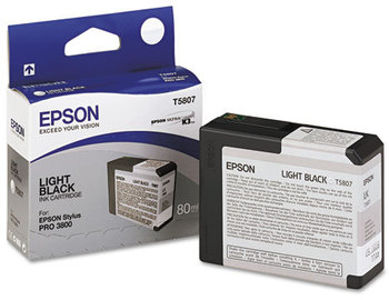 Epson® T580100 - T582000 Ink,  Light Black
