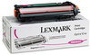 A Picture of product LEX-10E0041 Lexmark™ 10E0040, 10E0041, 10E0042, 10E0043 Laser Cartridge,  10000 Page-Yield, Magenta