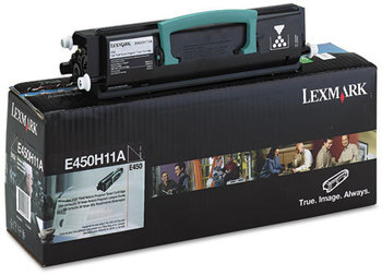 Lexmark™ E450A21A, E450H11A, E450H21A Laser Cartridge,  11000 Page-Yield, Black