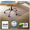 A Picture of product ESR-141028 ES Robbins® Natural Origins® Chair Mat for Carpet,  36 x 48, Clear