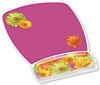 A Picture of product MMM-MW308DS 3M Fun Design Clear Gel Mouse Pad Wrist Rest,  6 4/5 x 8 3/5 x 3/4, Daisy Design