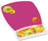 A Picture of product MMM-MW308DS 3M Fun Design Clear Gel Mouse Pad Wrist Rest,  6 4/5 x 8 3/5 x 3/4, Daisy Design