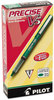 A Picture of product PIL-25104 Pilot® Precise® V5 Roller Ball Stick Pen,  Precision Point, Green Ink, .5mm, Dozen