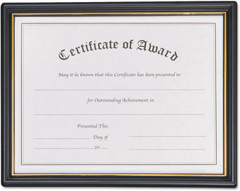 NuDell™ Economy Pre-Framed Award Certificate,  Two Designs, Letter