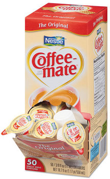 Coffee-mate® Liquid Coffee Creamer Original ,  0.375 oz., 50 Creamers/Box, 4 Boxes/Case