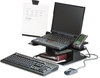 A Picture of product MMM-LX500 3M Adjustable Notebook Riser,  13 x 13 x 3 1/4 - 5 3/4, Black