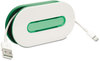 A Picture of product PRB-WID34MCE Dotz™ WrapID Cord Wrap,  with Identifier, Emerald