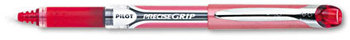 Pilot® Precise® Grip Roller Ball Stick Pen,  Red Ink, .5mm