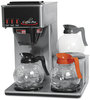 A Picture of product OGF-CP3LB Coffee Pro Three-Burner Low Profile Institutional Coffee Maker,  Stainless Steel