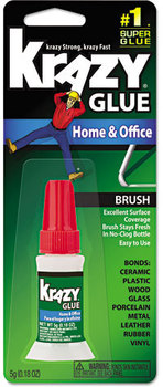 Krazy Glue KG92548R All Purpose Brush-On Glue, 5-Gram
