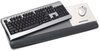 A Picture of product MMM-WR422LE 3M Antimicrobial Gel Wrist Rest Platform,  Black/Silver
