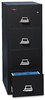A Picture of product FIR-42131CBL FireKing® Four-Drawer Insulated Vertical File,  20-13/16w x 31-9/16d, UL 350° for Fire, Legal, Black