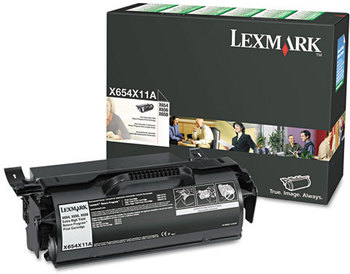 Lexmark™ X654X04A, X654X11A, X651H11A, X651H04A, X651A11A Toner Cartridge,  36000 Pg-Yld, Black
