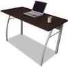 A Picture of product LIT-TR733MOC Linea Italia® Trento Line Rectangular Desk,  47-1/4w x 23-5/8d x 29-1/2h, Mocha/Gray