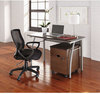 A Picture of product LIT-TR733MOC Linea Italia® Trento Line Rectangular Desk,  47-1/4w x 23-5/8d x 29-1/2h, Mocha/Gray