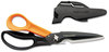 A Picture of product FSK-01005692 Fiskars® Cuts+More™ Scissors,  9 in. Length, 3-1/2 in. Cut, Black/Orange