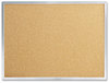 A Picture of product MEA-85361 Mead® Economy Cork Board with Aluminum Frame,  36 x 24, Silver Aluminum Frame