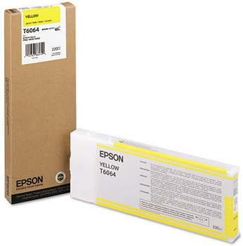 Epson® T606100, T606200, T606300, T606400, T606500, T606600, T606700, T606900 (60) Ink Cart High Cap,  Yellow