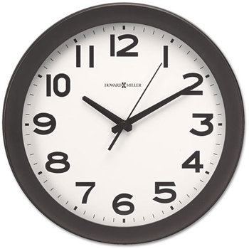 Howard Miller® Kenwick Wall Clock,  13-1/2", Black