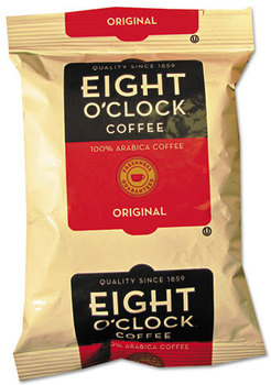 Eight O'Clock Regular Ground Coffee Fraction Packs,  Original, 2oz, 42/Carton