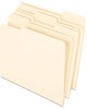 A Picture of product PFX-74520 Pendaflex® Earthwise® 100% Recycled Manila File Folder,  1/3 Cut, Letter, Manila, 100/Box