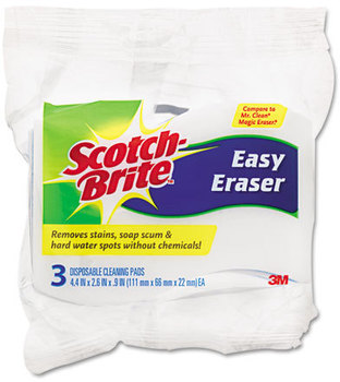 Scotch-Brite™ Easy Erasing Pad,  Blue, 3/Pack