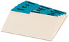 A Picture of product OXF-04613 Oxford® Manila Index Card Guides with Laminated Tabs,  Monthly, 1/3 Tab, Manila, 4 x 6, 12/Set