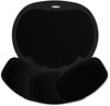 A Picture of product FEL-93730 Fellowes® Easy Glide™ Gel Wrist Rest with Mouse Pad 10 x 12, Black