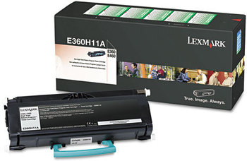 Lexmark™ E360H21A, E360H11A, E260A21A, E260A11A Toner,  9000 Page-Yield, Black