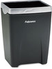 A Picture of product FEL-8032301 Fellowes® Office Suites™ Pencil Cup Divided Plastic, 3.13 x 4.25, Black/Silver