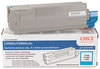 A Picture of product OKI-43324403 Oki® 43324401, 43324402, 43324403, 43324404 (Type C8) Toner Cartridge,  5000 Page-Yield, Cyan