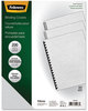 A Picture of product FEL-52137 Fellowes® Expressions™ Classic Grain Texture Presentation Covers for Binding Systems White, 11.25 x 8.75, Unpunched, 200/Pack