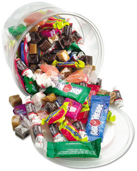 Office Snax® Candy Assortments,  Assorted Soft Candy, 2 lb Plastic Tub